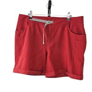 ZYIA Womens Not Just A Trail Short, Athletic, Outdoor, Gorpcore, Red, XXXL